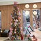 7FT/9FT Pre-Lit Green Slim Fir Artificial Christmas Tree with 350/500 strawberry Lights,9 Functional Warm White/Multi-color, remote controller